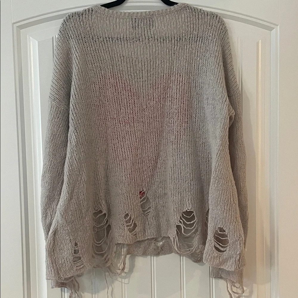 Wildfox Distressed Red Heart Sweater - Picture 4 of 4